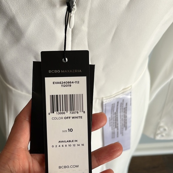 BCBG half shoulder dress size 10 - Picture 4 of 7